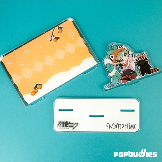 Hatsune Miku: Miku and Red Panda (Winter Time) Acrylic Figure Stand