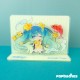 Hatsune Miku Spring Time Acrylic Stand Figure – Chibi Miku with Koi & Flowers