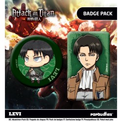 Attack on Titan: Levi Twin 2-Pack Badges