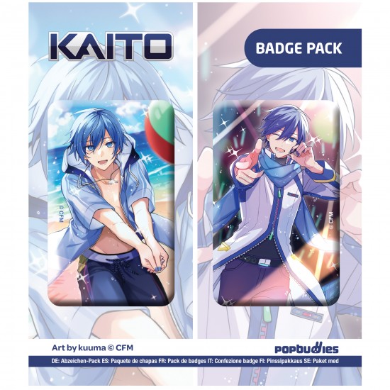 Kaito Badge Pack, set of 2 (Art by kuuma) Wholesale