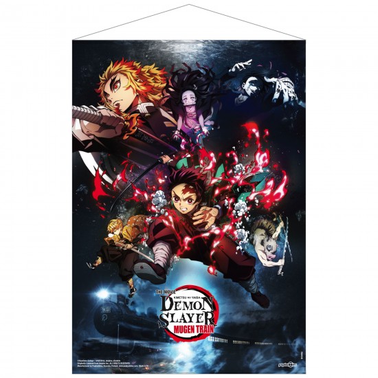 Demon Slayer: Kimetsu no Yaiba Mugen Train Key Visual Fabric Wall Scroll