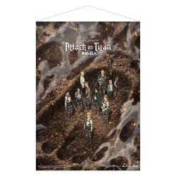 Attack on Titan: The Final Season Following the Rumbling Fabric Wall Scroll